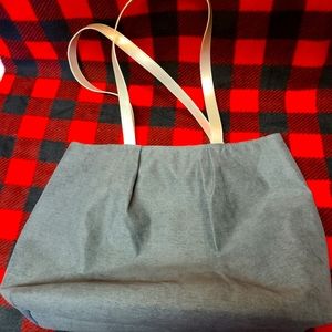 NWOT Charcoal Grey Microfiber Tote